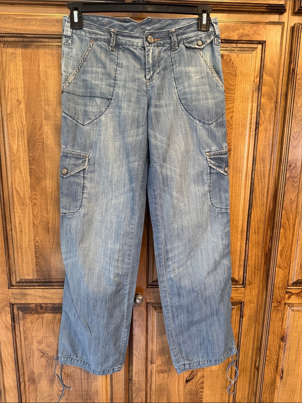 Armani Exchange Light Blue Cargo Denim Jeans